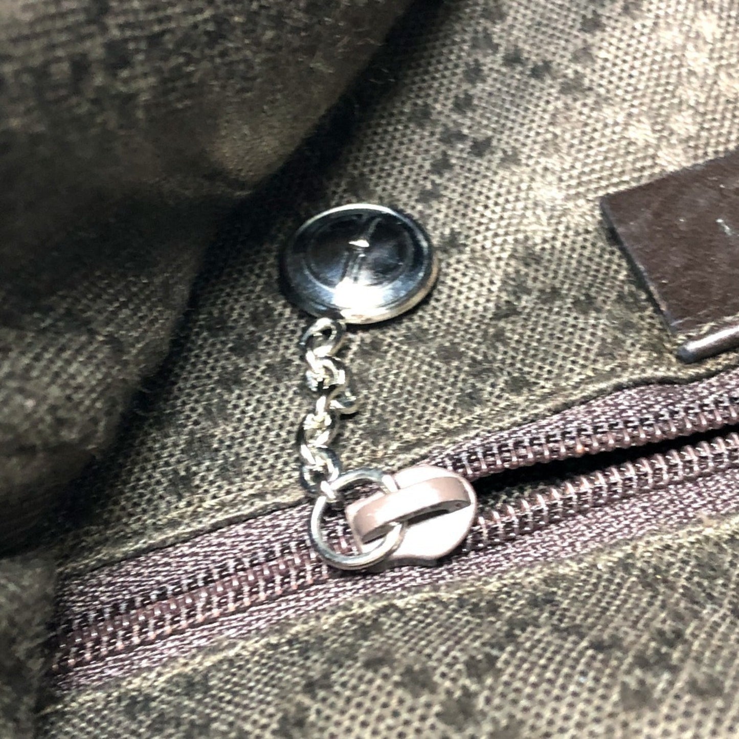 Gucci Brown Canvas Shoulder Bag