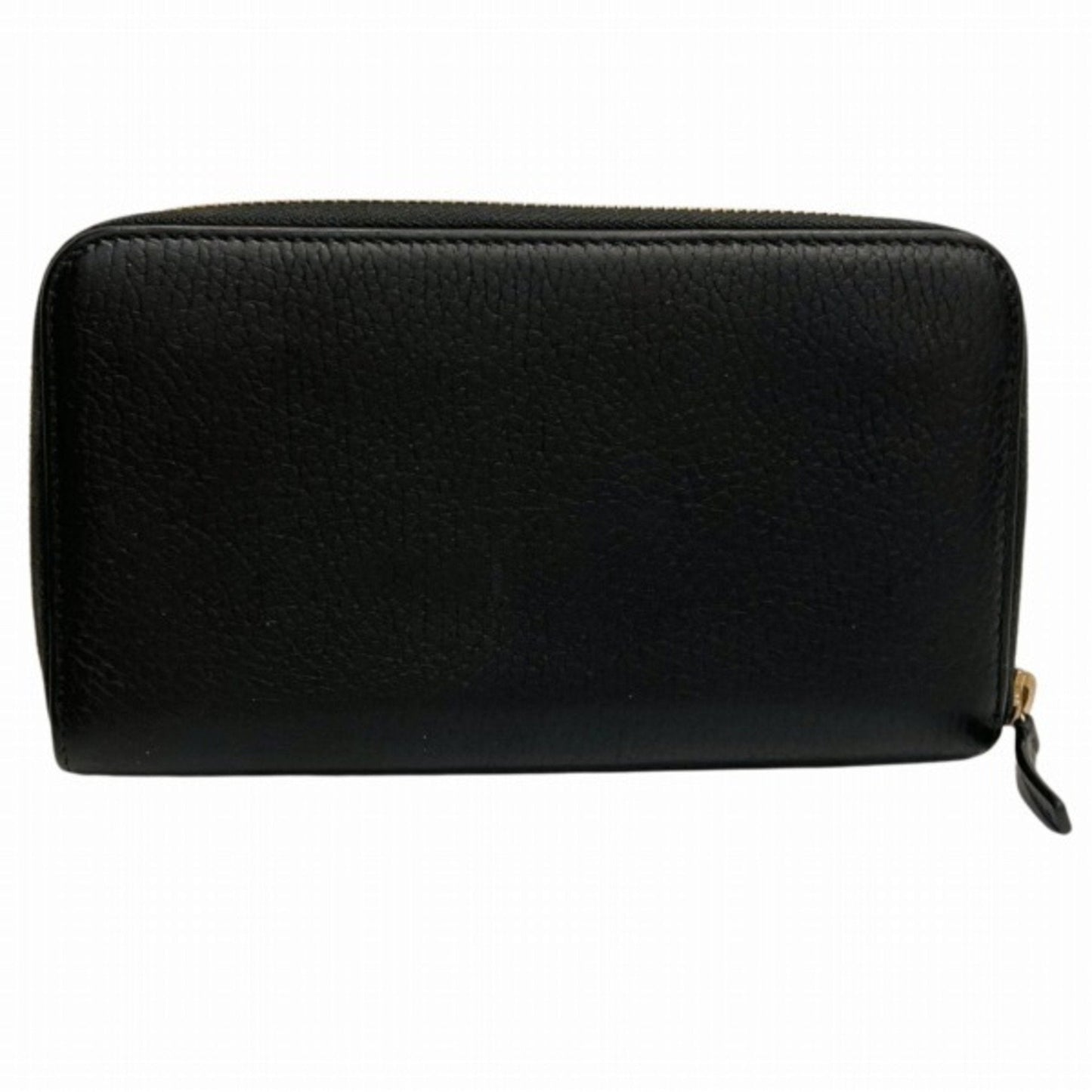 Gucci Black Leather Long Wallet (Bi-Fold)