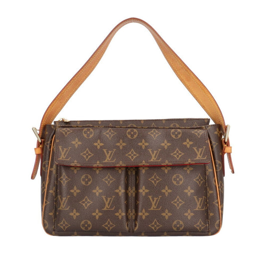 Louis Vuitton Brown Monogram Shoulder Bag ()