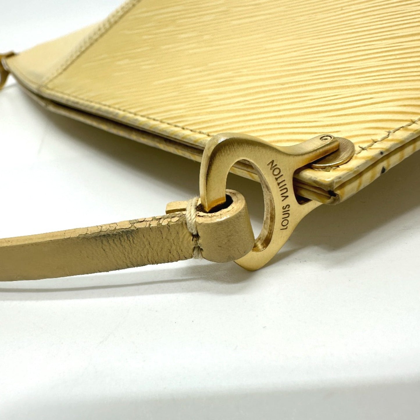 Louis Vuitton Beige Leather Shoulder Bag