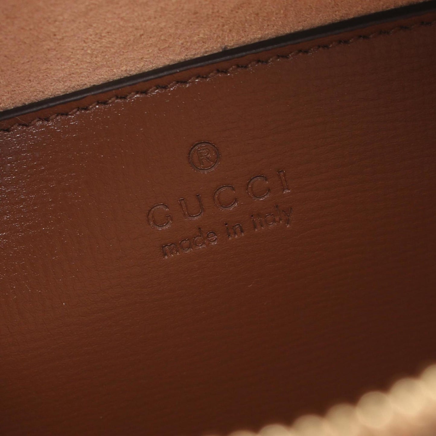 Gucci Beige Brown Coated Canvas Pvc Leather Shoulder Bag