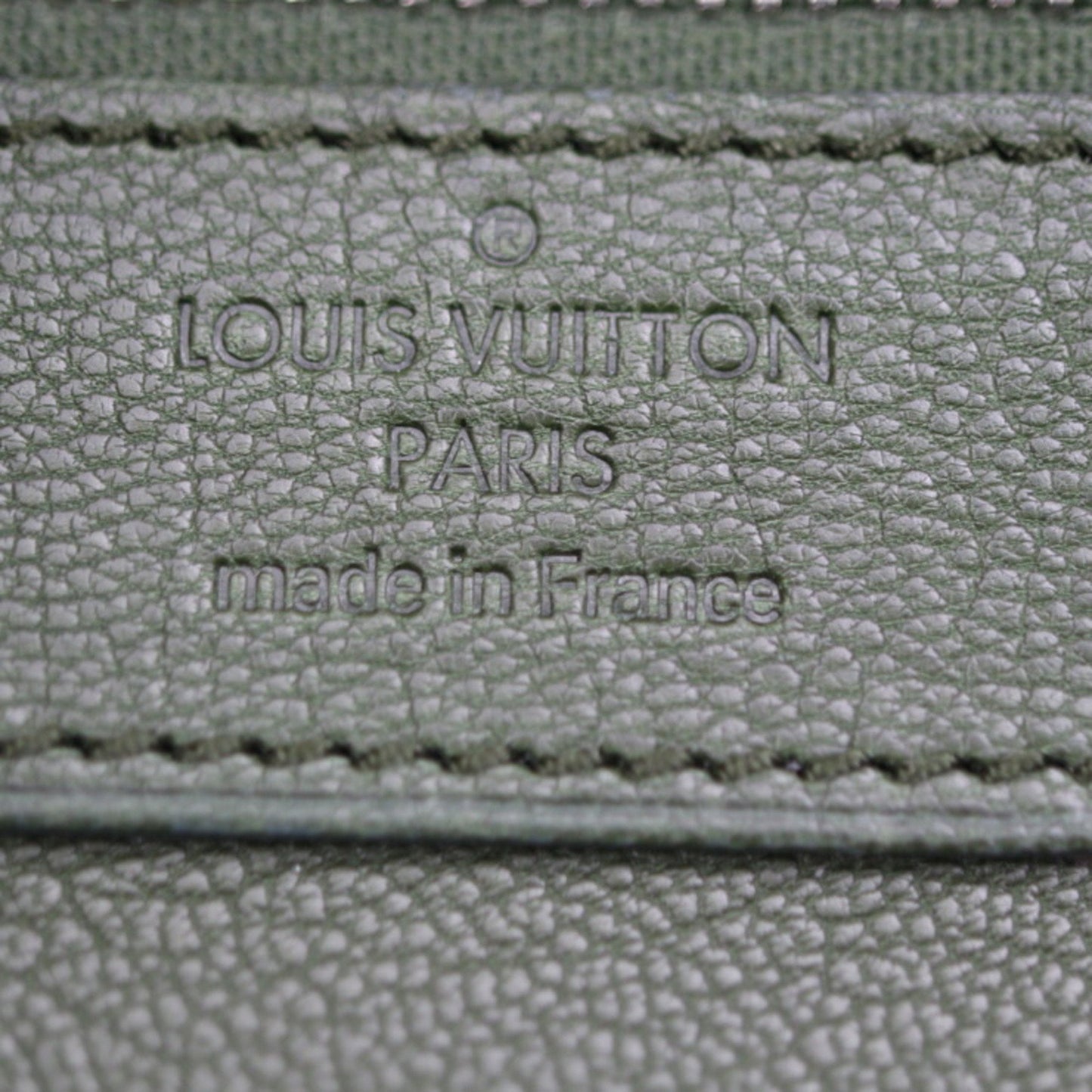 Louis Vuitton Khaki Leather Handbag Shoulder Bag Tote Bag