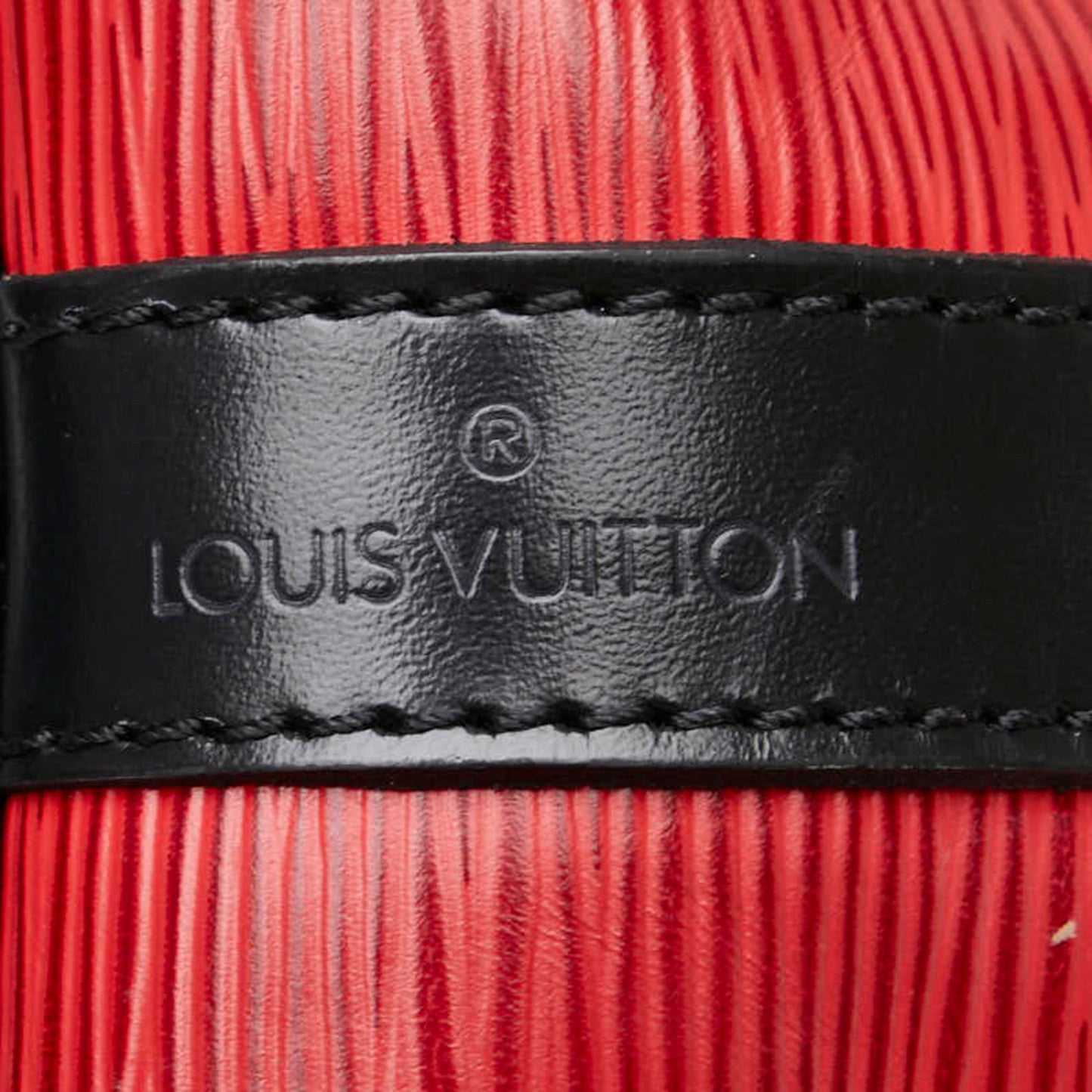 Louis Vuitton Castilian Red Noir Epi Leather Shoulder Bag