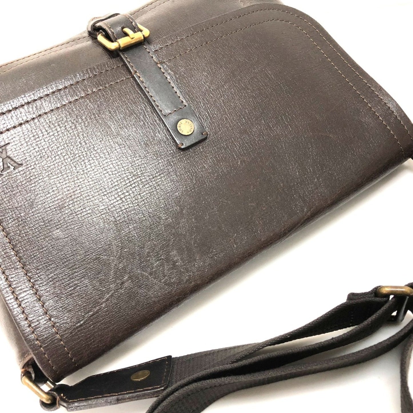 Louis Vuitton Brown Leather Shoulder Bag