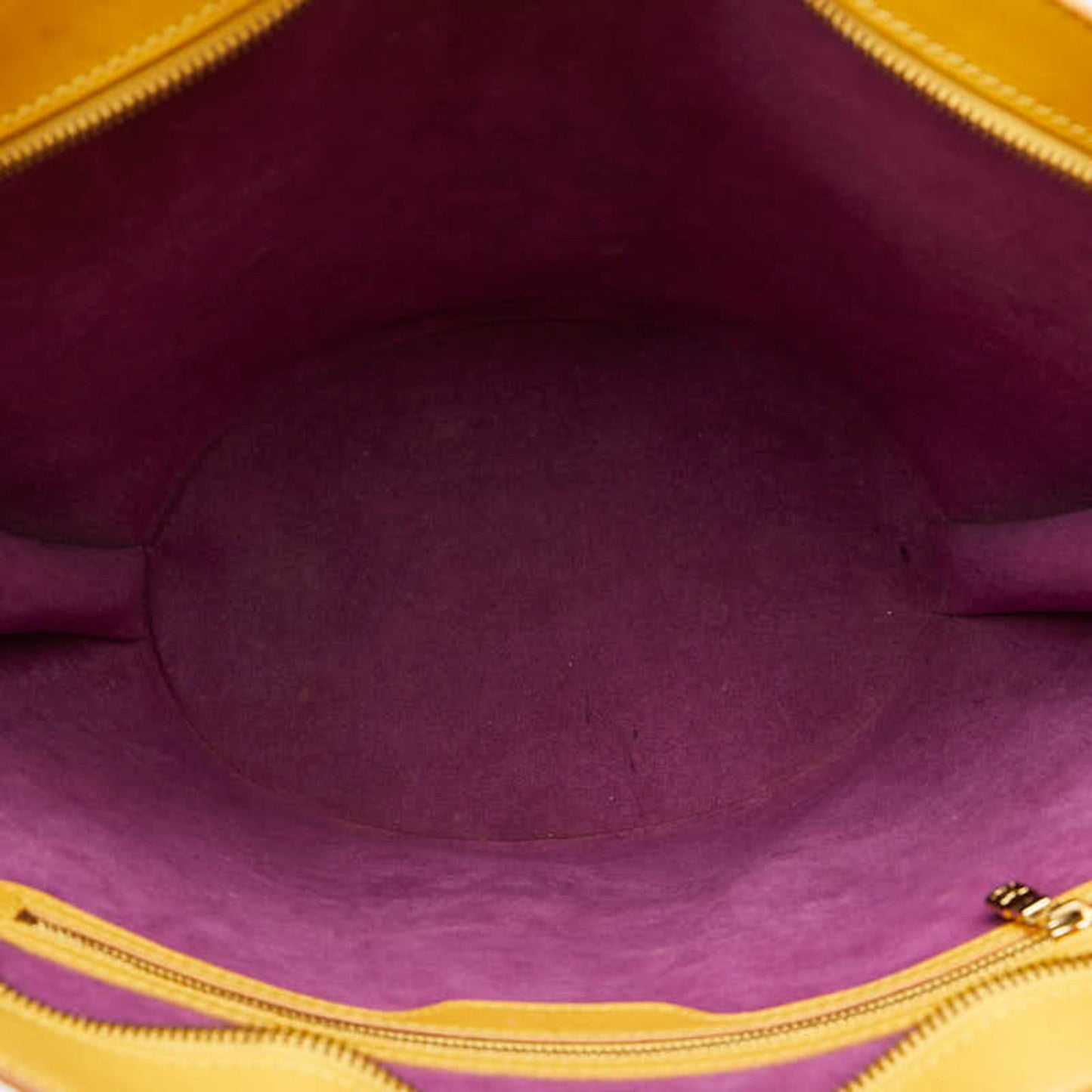 Louis Vuitton Epi Yellow Leather Shoulder Bag Tote Bag