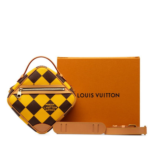 Louis Vuitton Yellow Pvc Leather Shoulder Bag ()