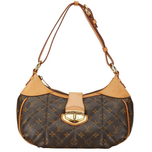 Louis Vuitton Brown Pvc Leather Shoulder Bag ()