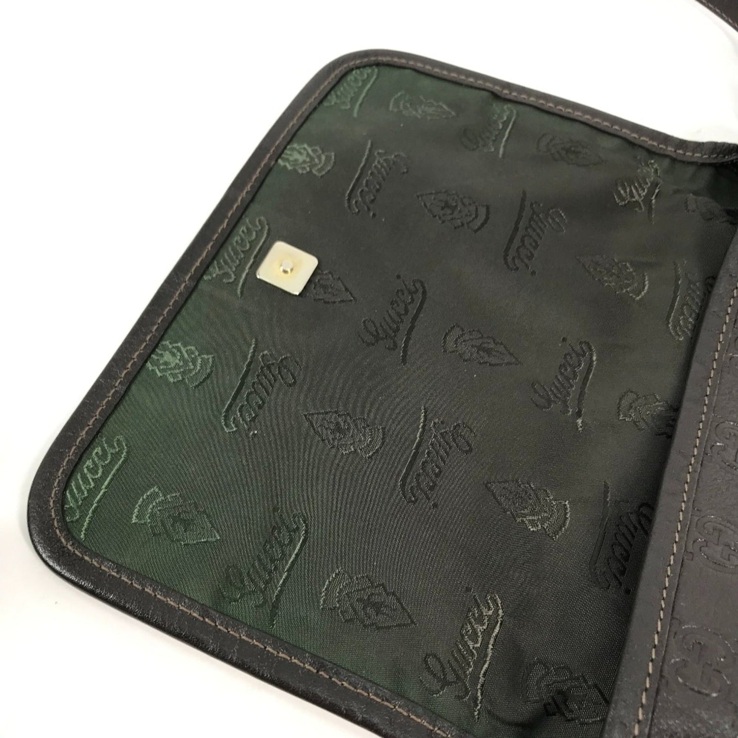 Gucci Brown Leather Shoulder Bag