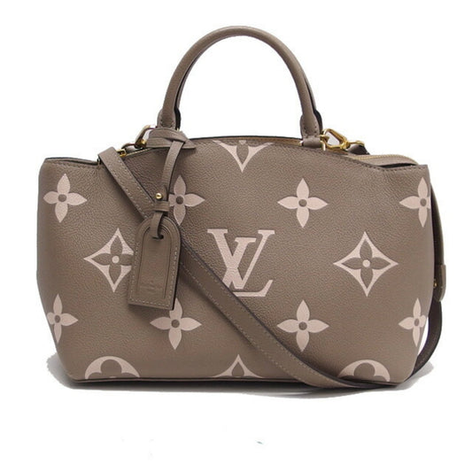Louis Vuitton Gray Beige Grayish Monogram Empreinte Leather Handbag Shoulder Bag Tote Bag ()