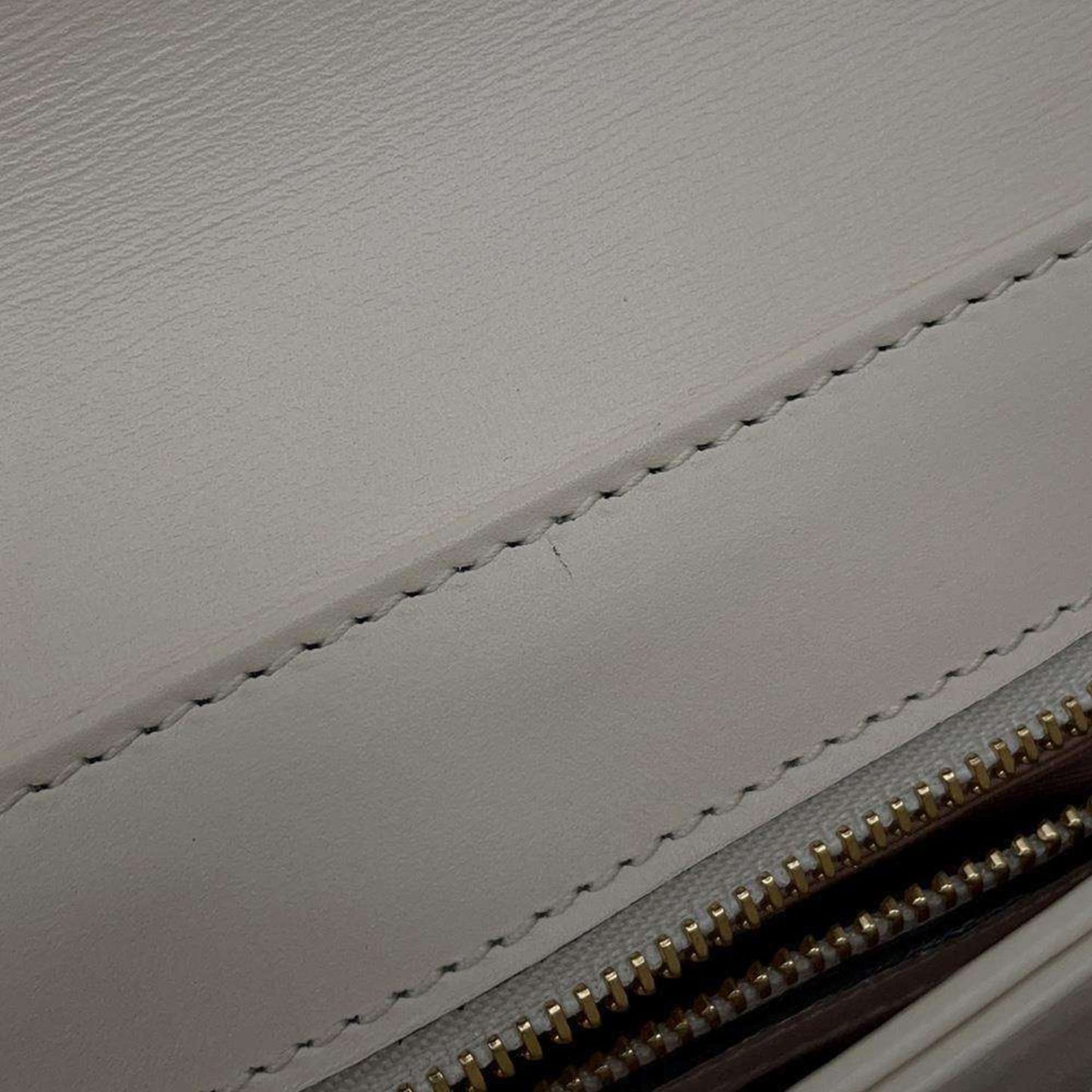 Gucci White Leather Shoulder Bag