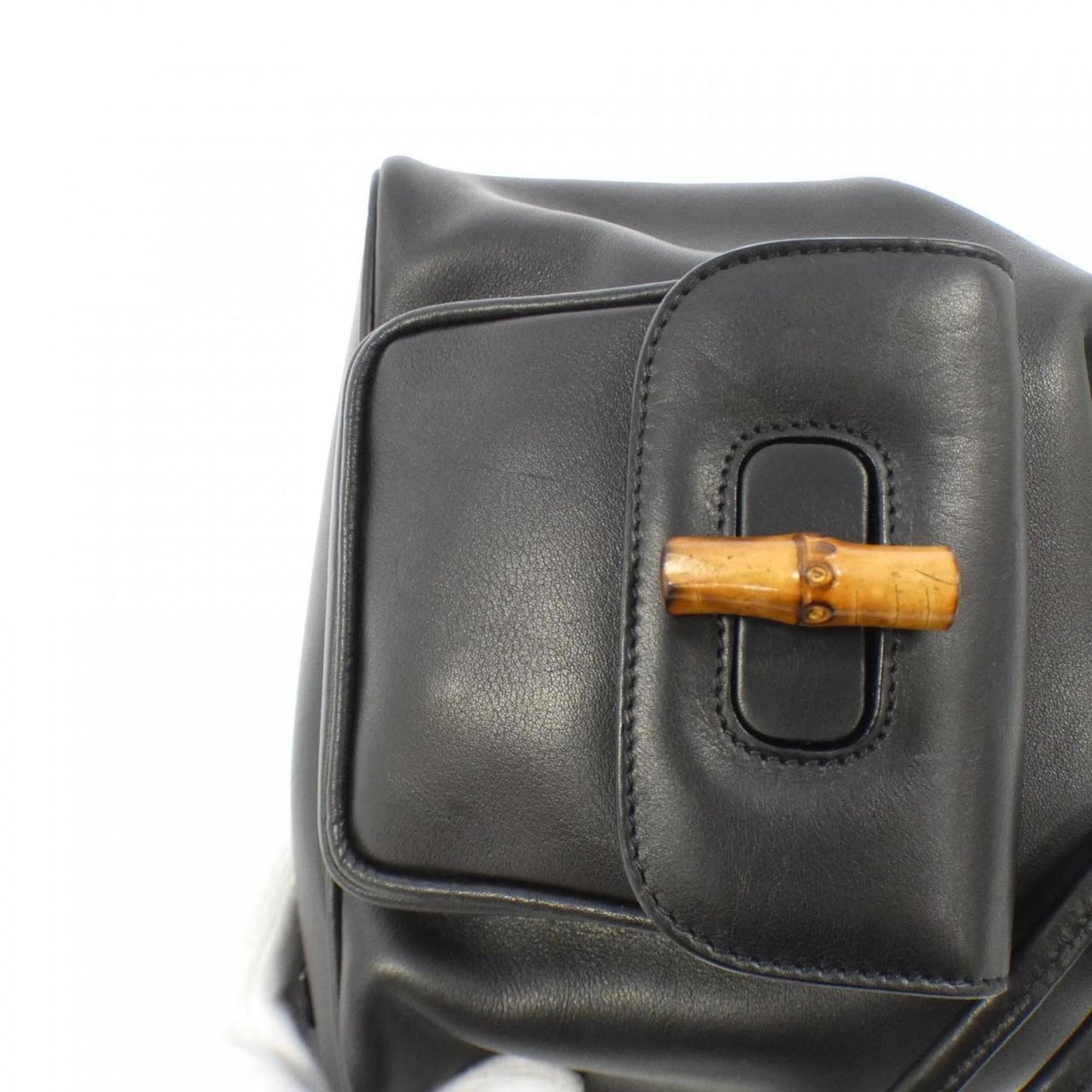 Gucci Black Leather Backpack