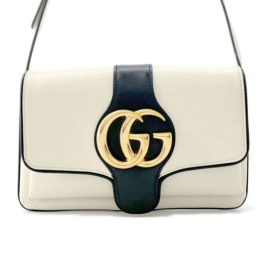 Gucci White Leather Shoulder Bag ()