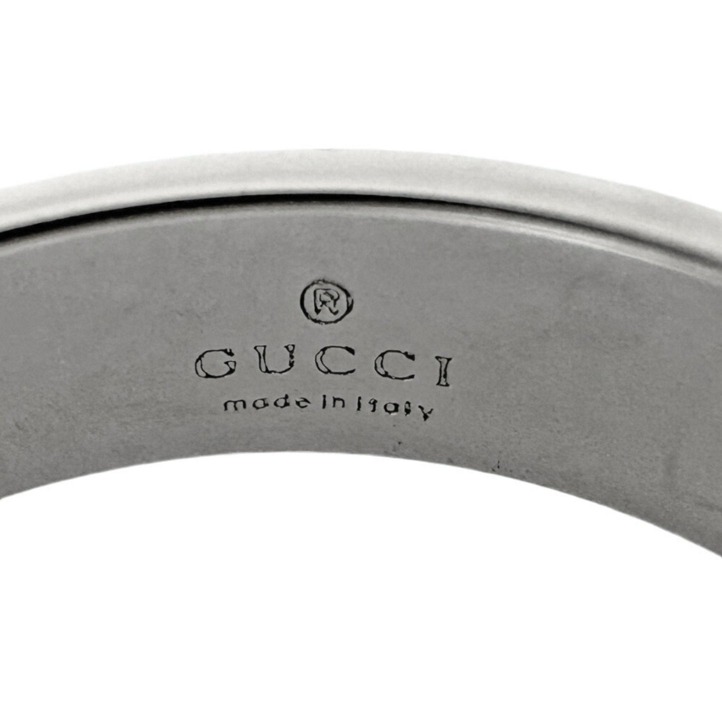 Gucci Icon Silver White Gold (18K) Band Ring