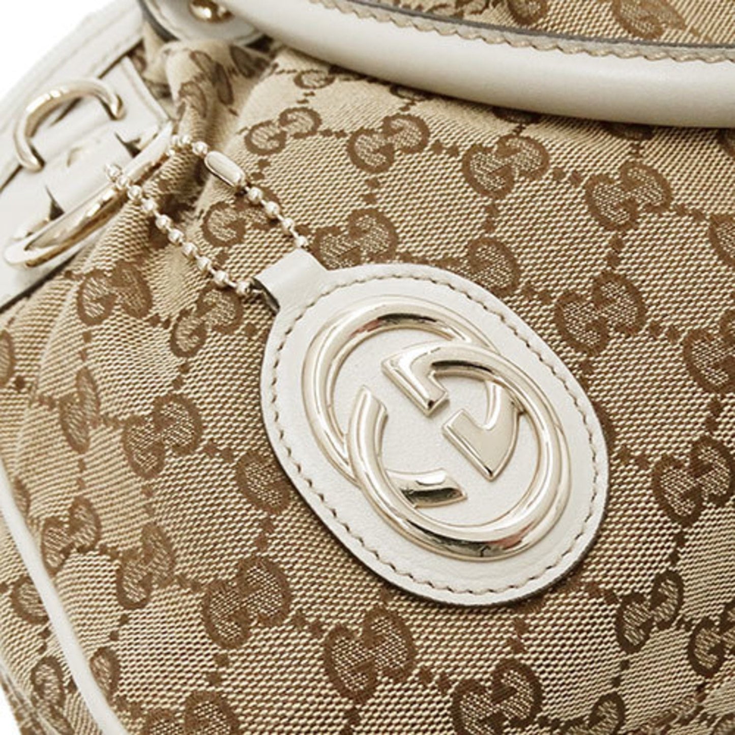 Gucci Beige Gg Canvas Handbag Shoulder Bag