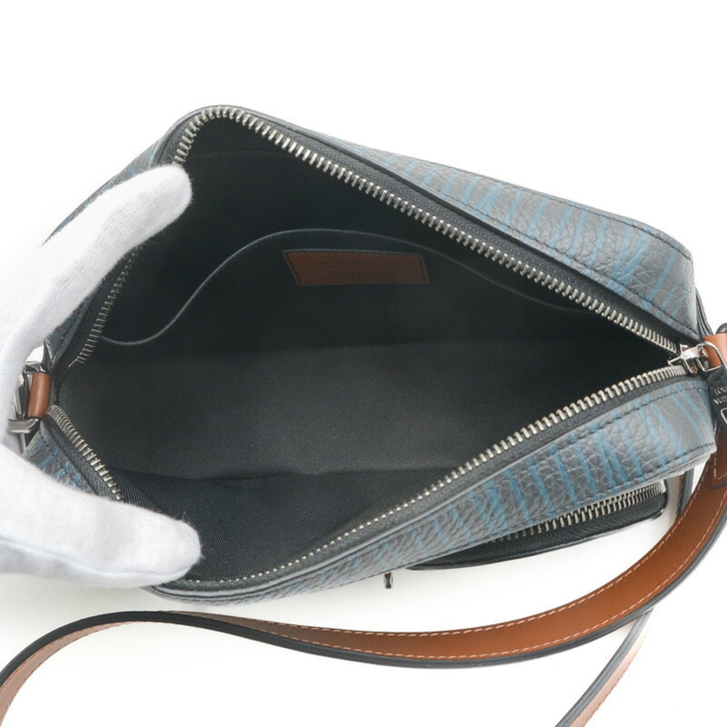 Louis Vuitton Monogram Eclipse Monogram Eclipse Leather Pochette Shoulder Bag