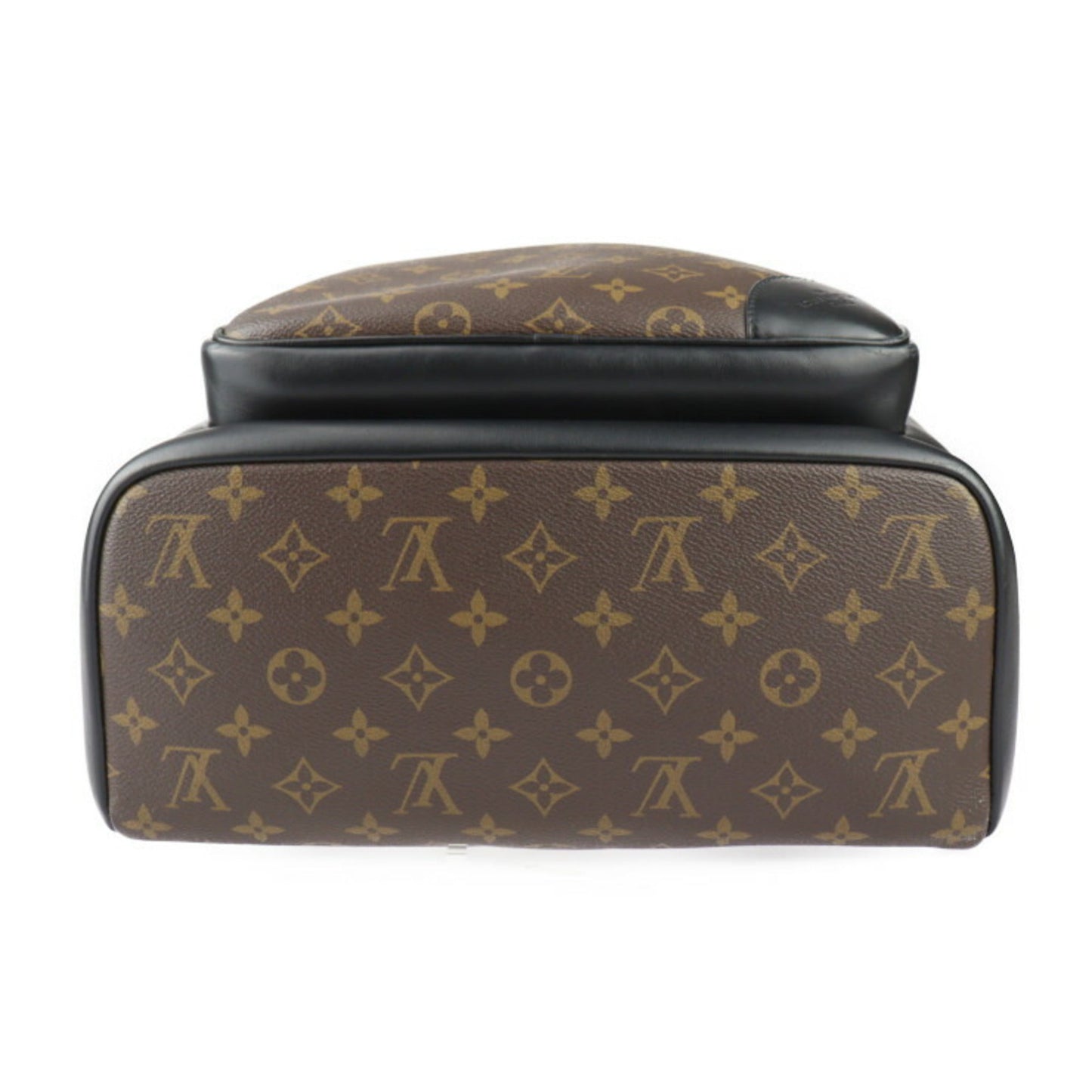 Louis Vuitton Black Brown Pvc Leather Backpack
