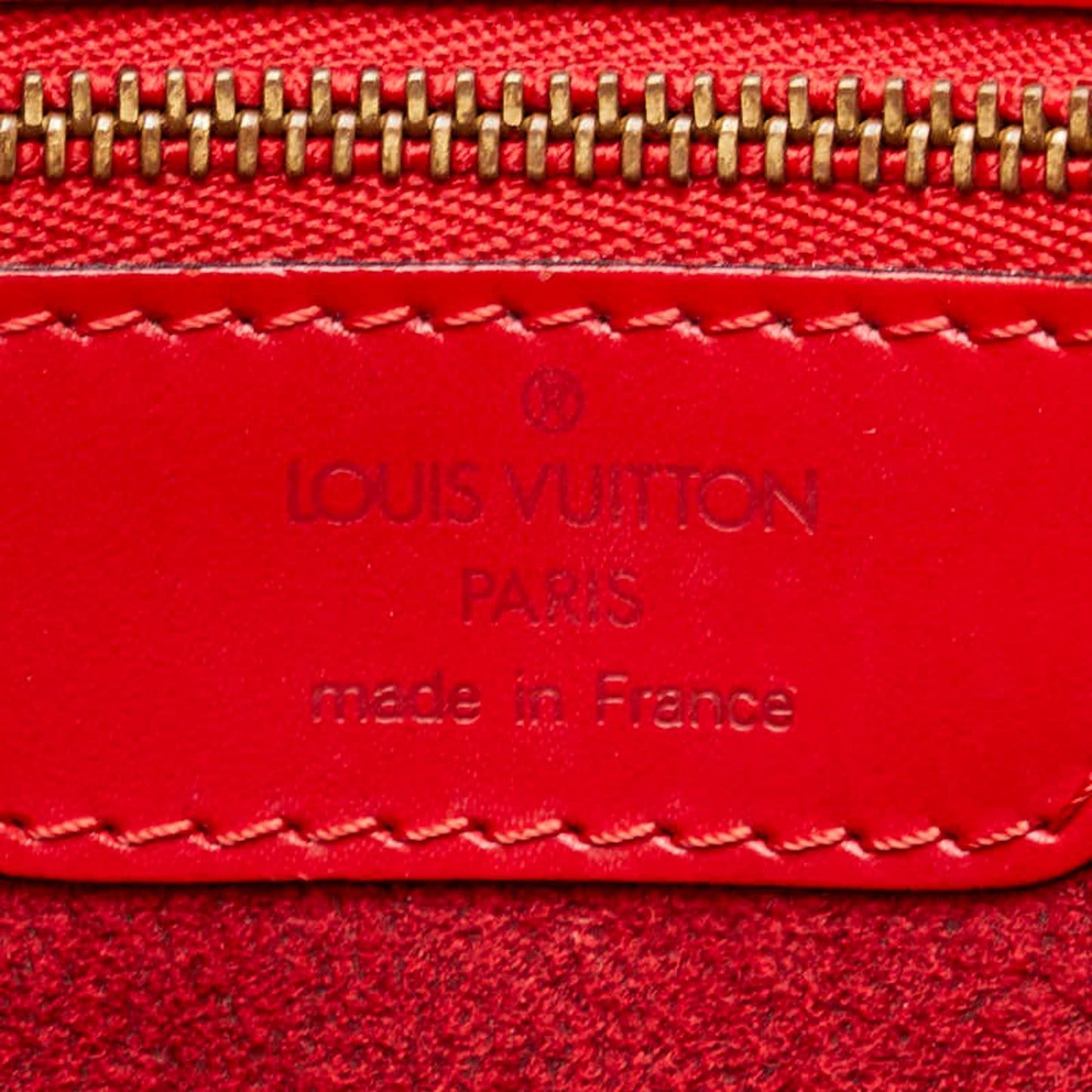 Louis Vuitton Castilian Red Leather Shoulder Bag Tote Bag