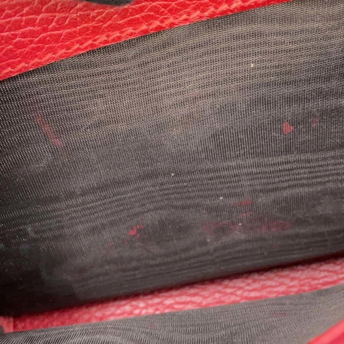 Gucci Red Color Leather Shoulder Bag