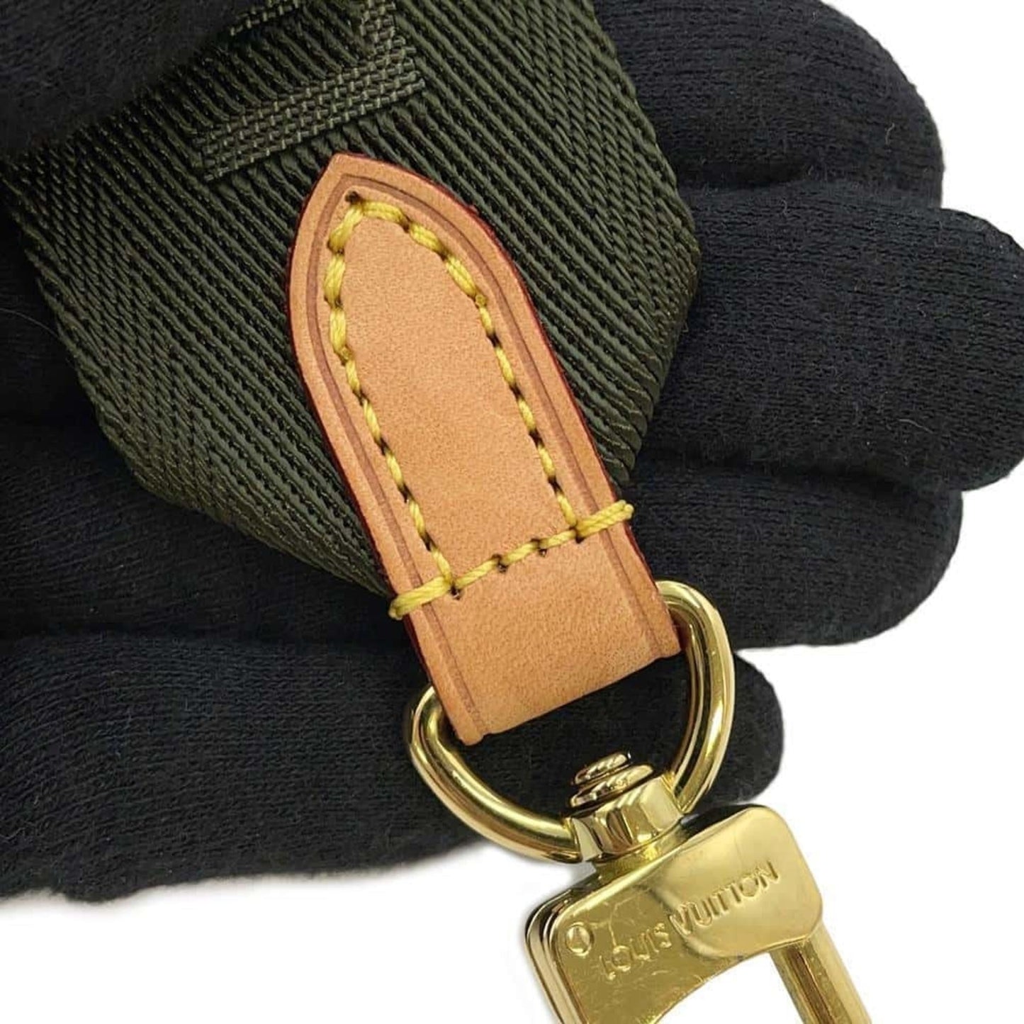 Louis Vuitton Khaki Monogram Pochette Pouch Shoulder Bag