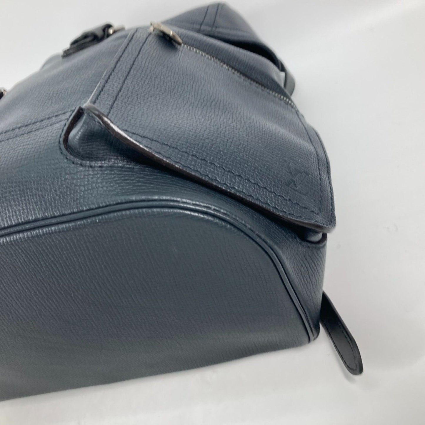 Louis Vuitton Navy Leather Backpack