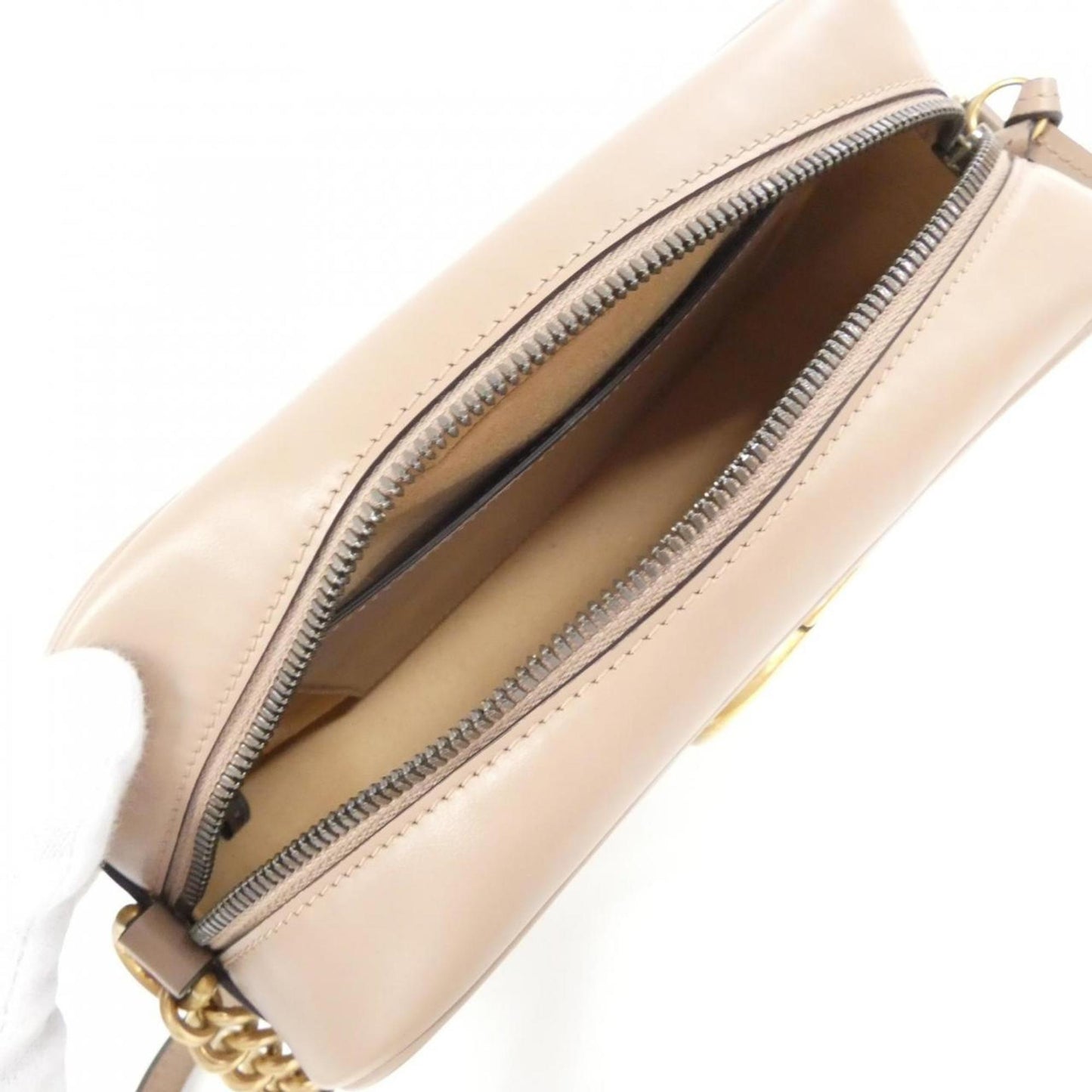 Gucci Gg Marmont Gold Quilting Shoulder Bag