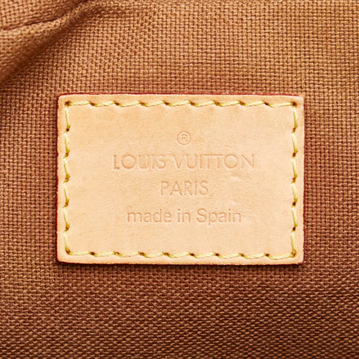 Louis Vuitton Brown Pvc Leather Handbag Shoulder Bag