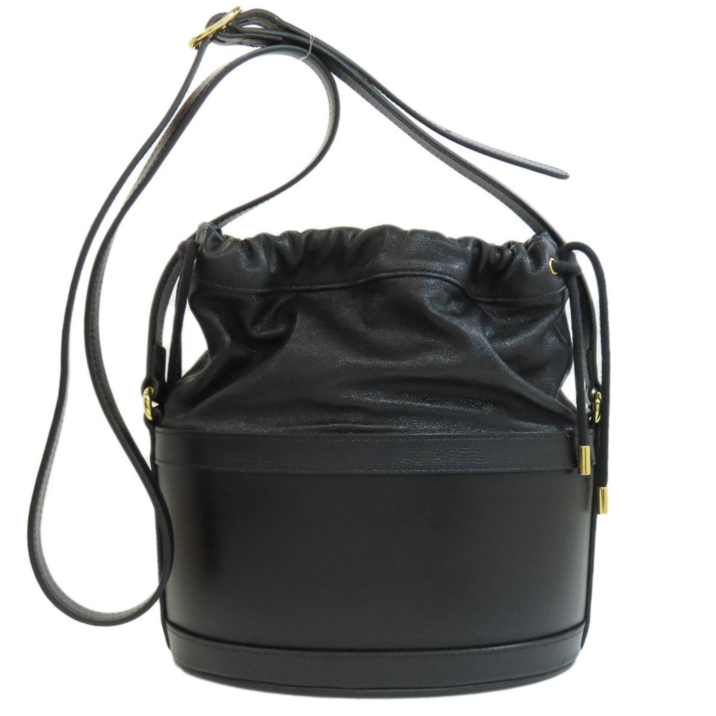 Gucci Horsebit Black Leather Shoulder Bag