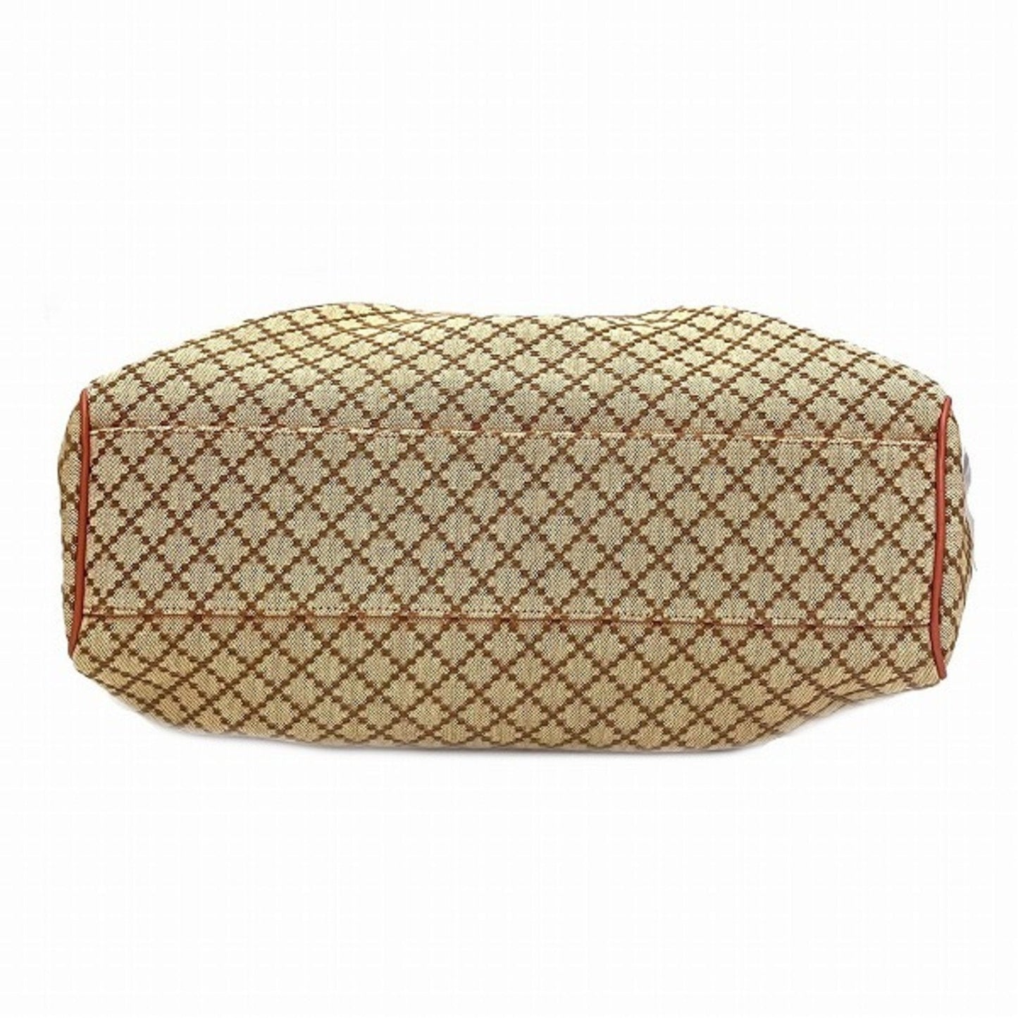 Gucci Beige Pink Canvas Leather Handbag