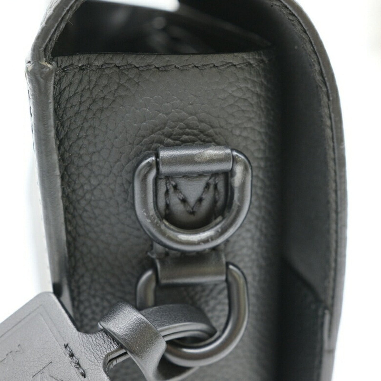 Louis Vuitton Black Leather Shoulder Bag