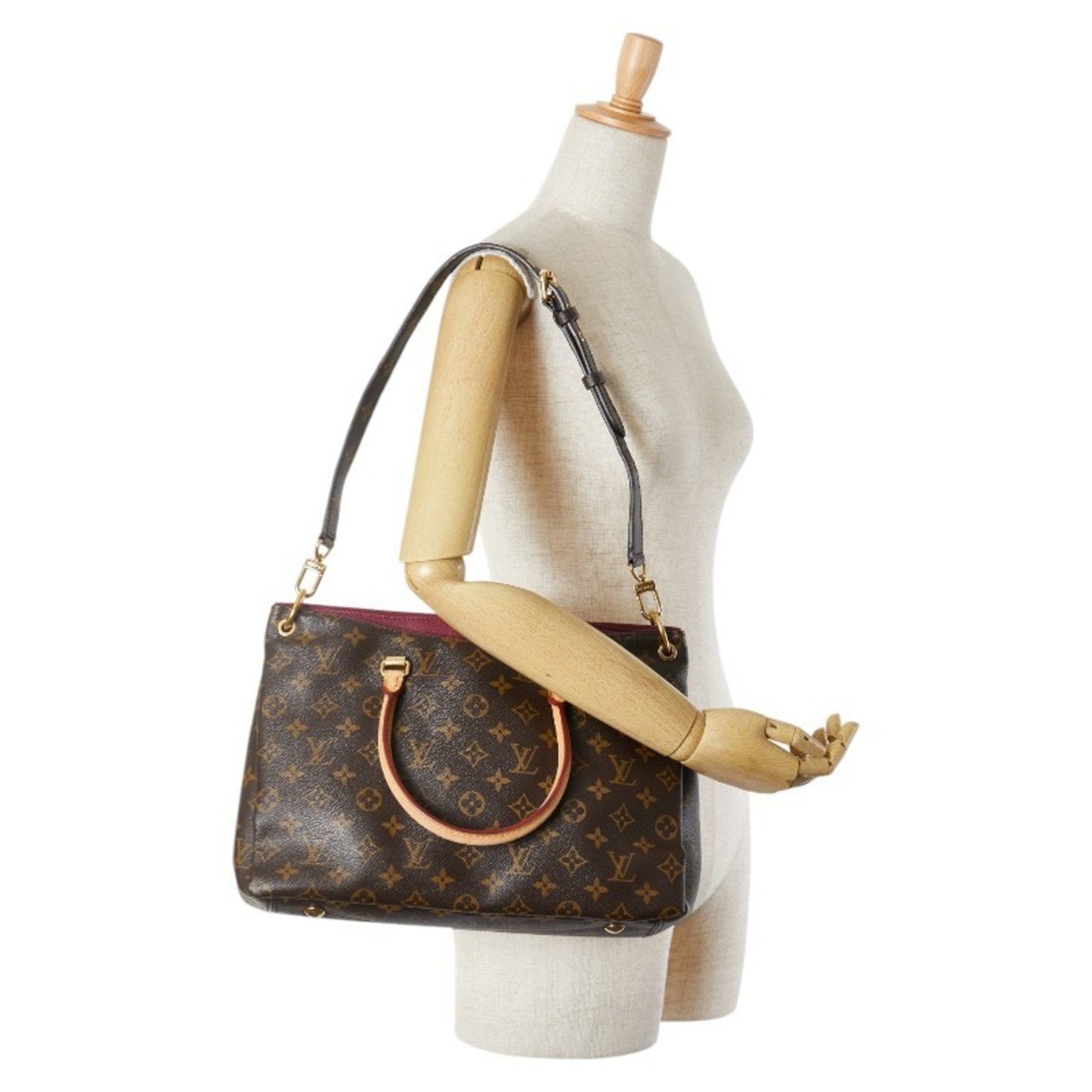 Louis Vuitton Monogram Aurore Brown Monogram Purple Monogram Leather Handbag Shoulder Bag