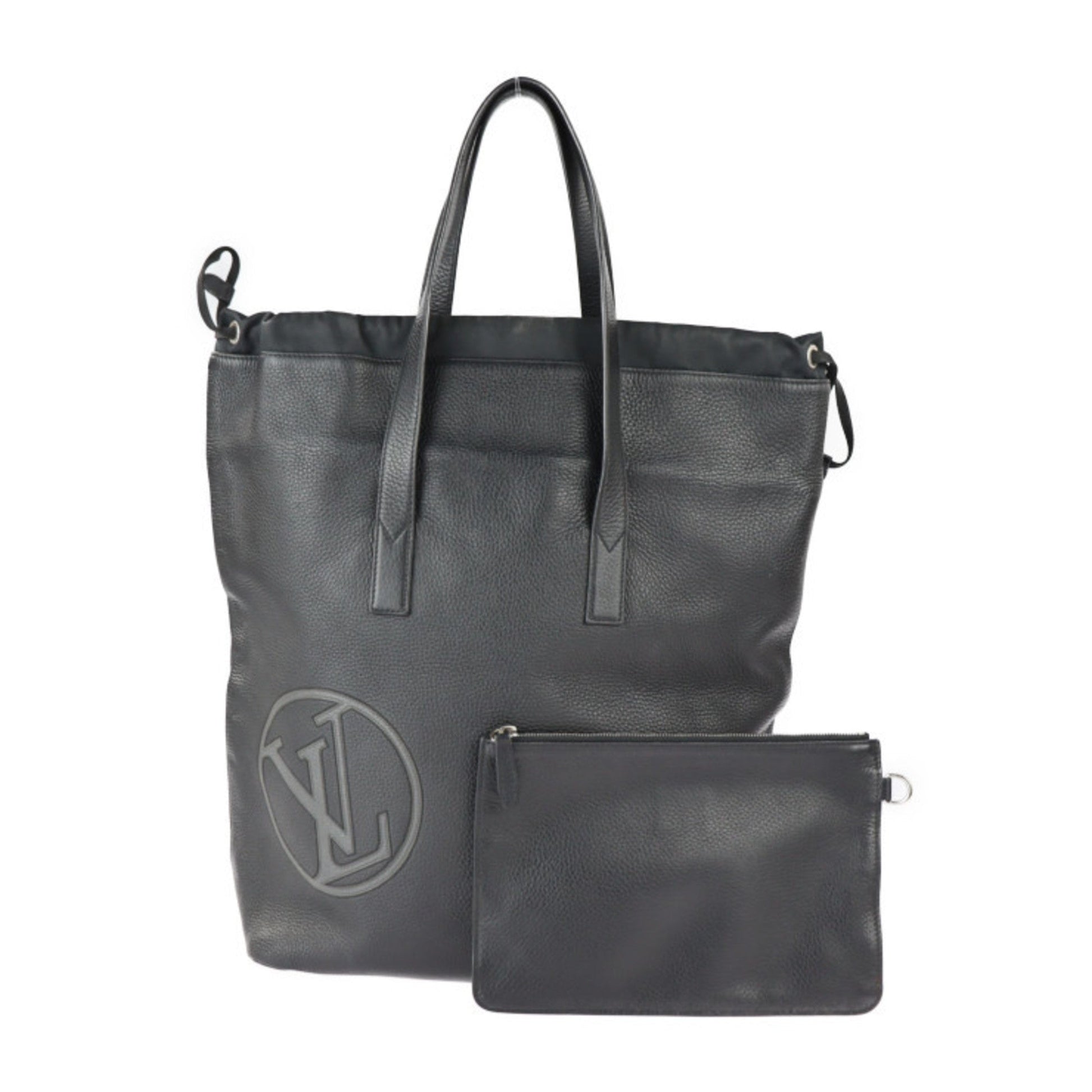 Louis Vuitton Black Handbag Pouch Shopping Bag Shoulder Bag Tote Bag ()