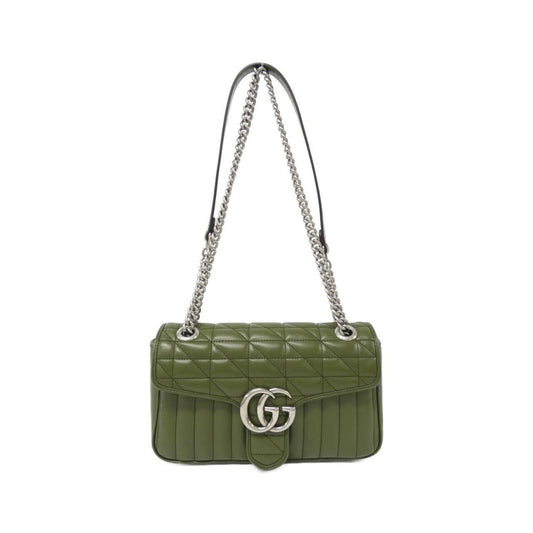 Gucci Green Leather Shoulder Bag