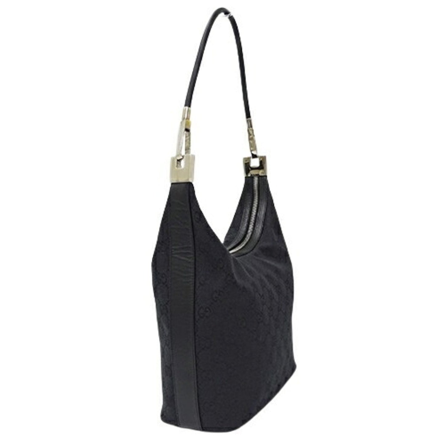 Gucci Black Gg Canvas Shoulder Bag