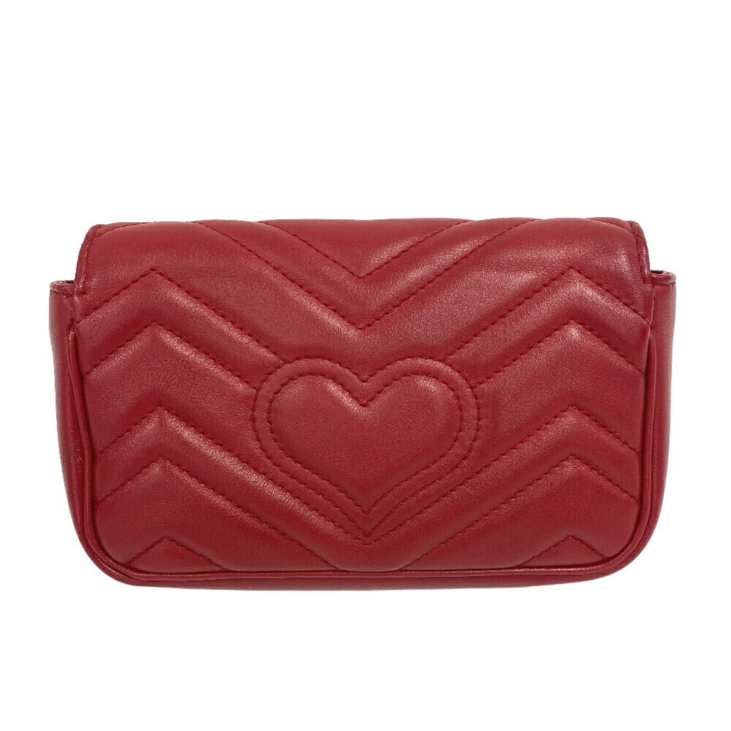 Gucci Red Color Leather Shoulder Bag