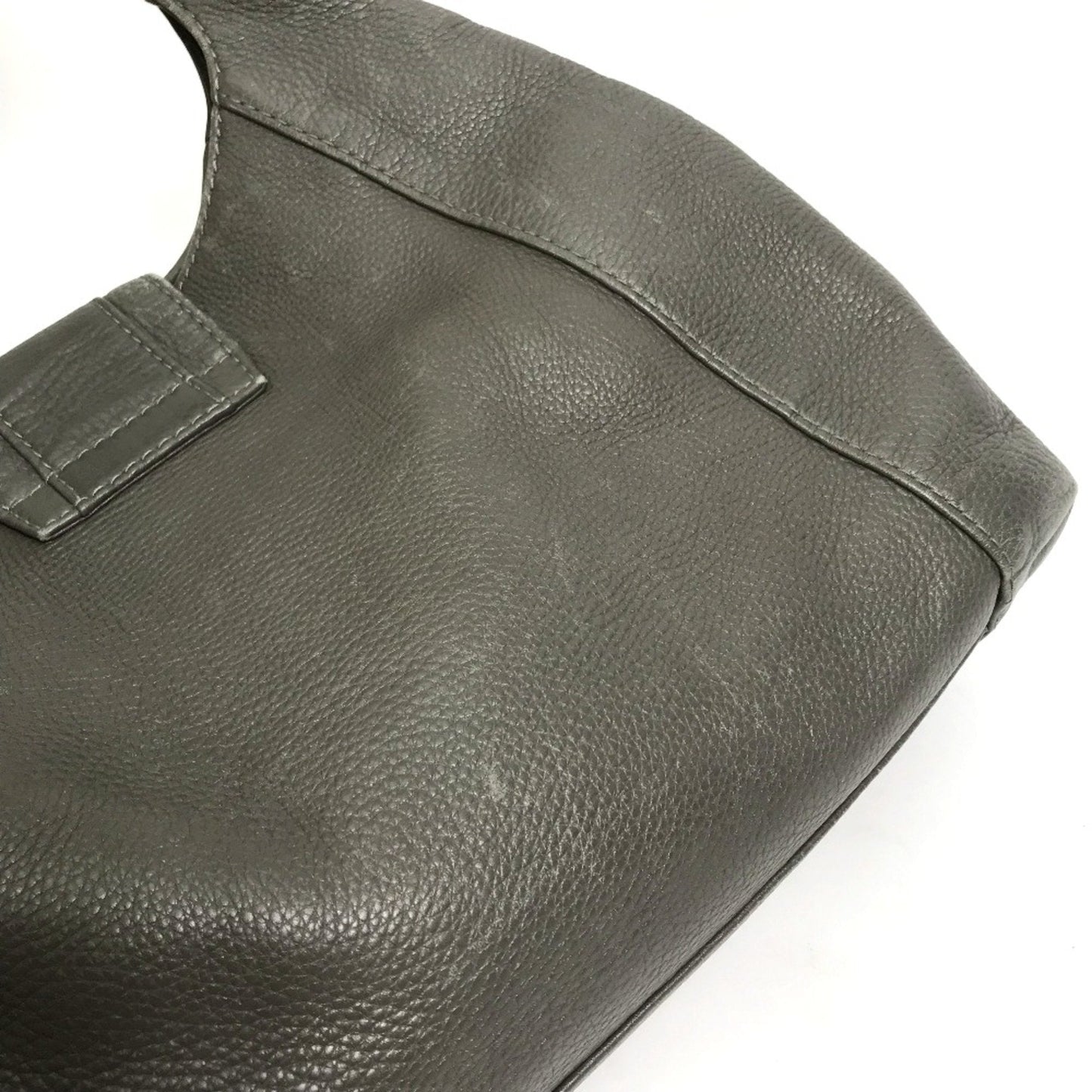 Gucci Gray Leather Tote Bag