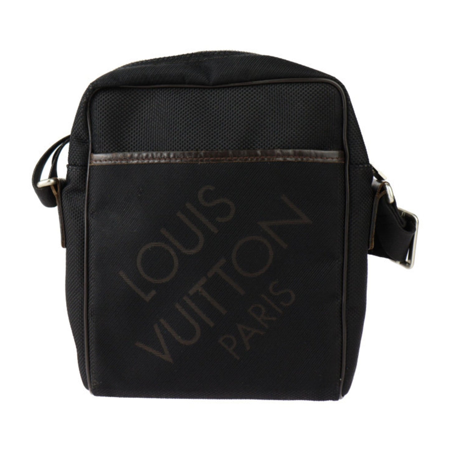 Louis Vuitton Black Brown Damier Geant Leather Messenger Bag Shoulder Bag