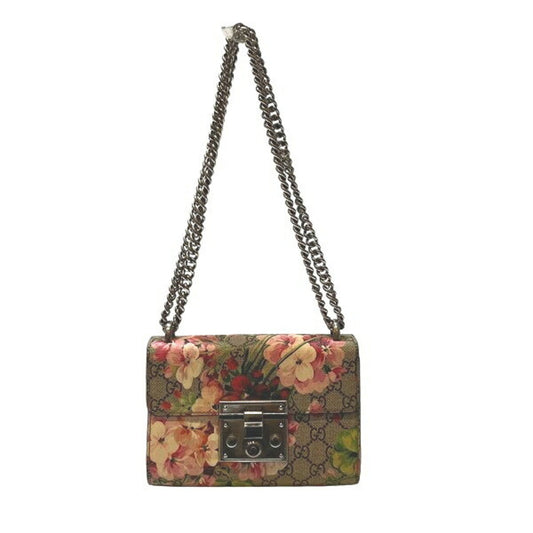 Gucci Brown Multi-Color Pink Pvc Leather Shoulder Bag ()