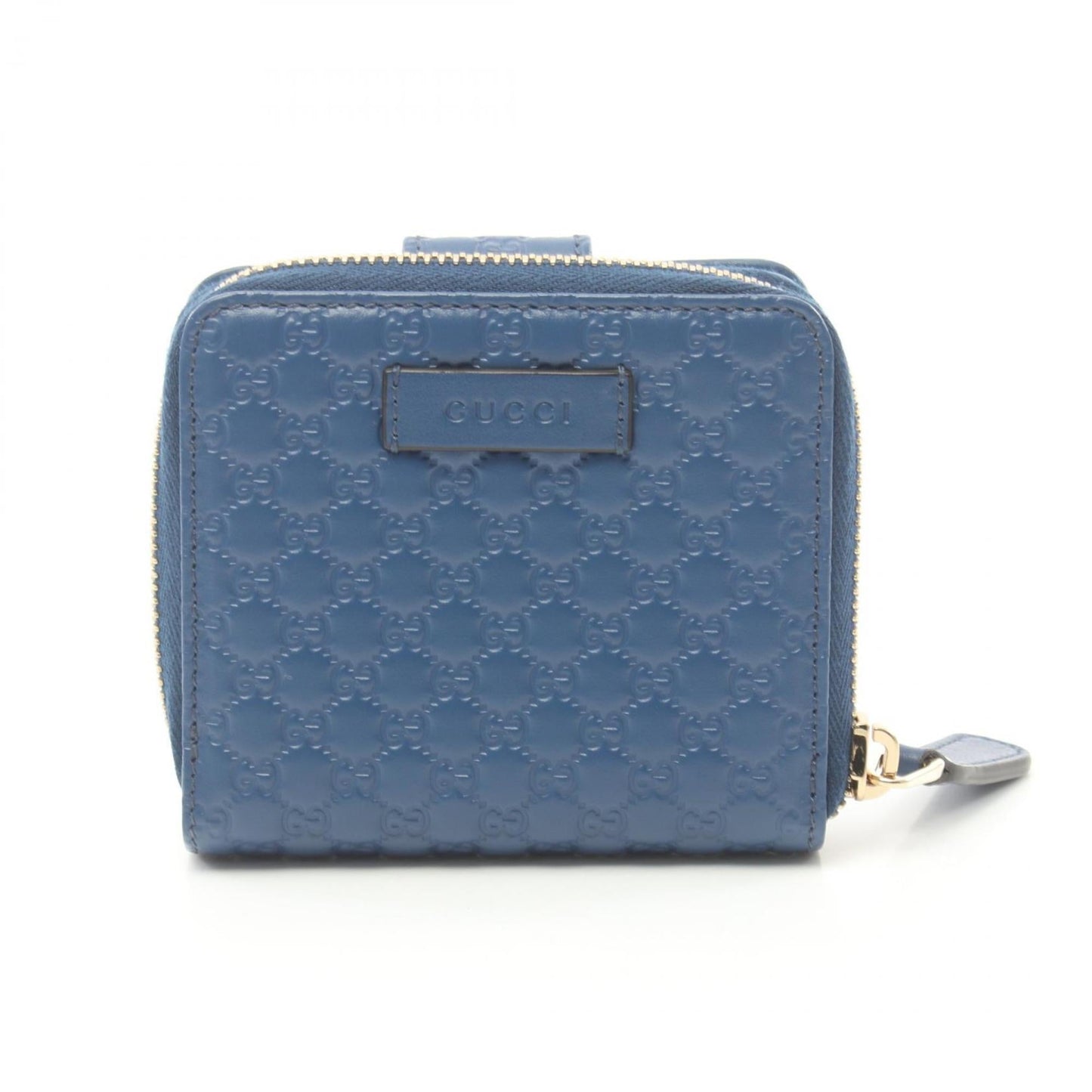 Gucci Microguccissima Blue Leather Wallet (Bi-Fold) ()