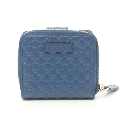 Gucci Microguccissima Blue Leather Wallet (Bi-Fold) ()