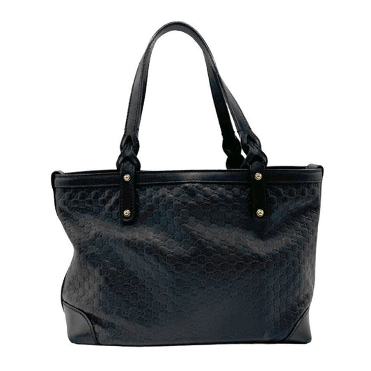 Gucci Black Leather Handbag Pouch ()