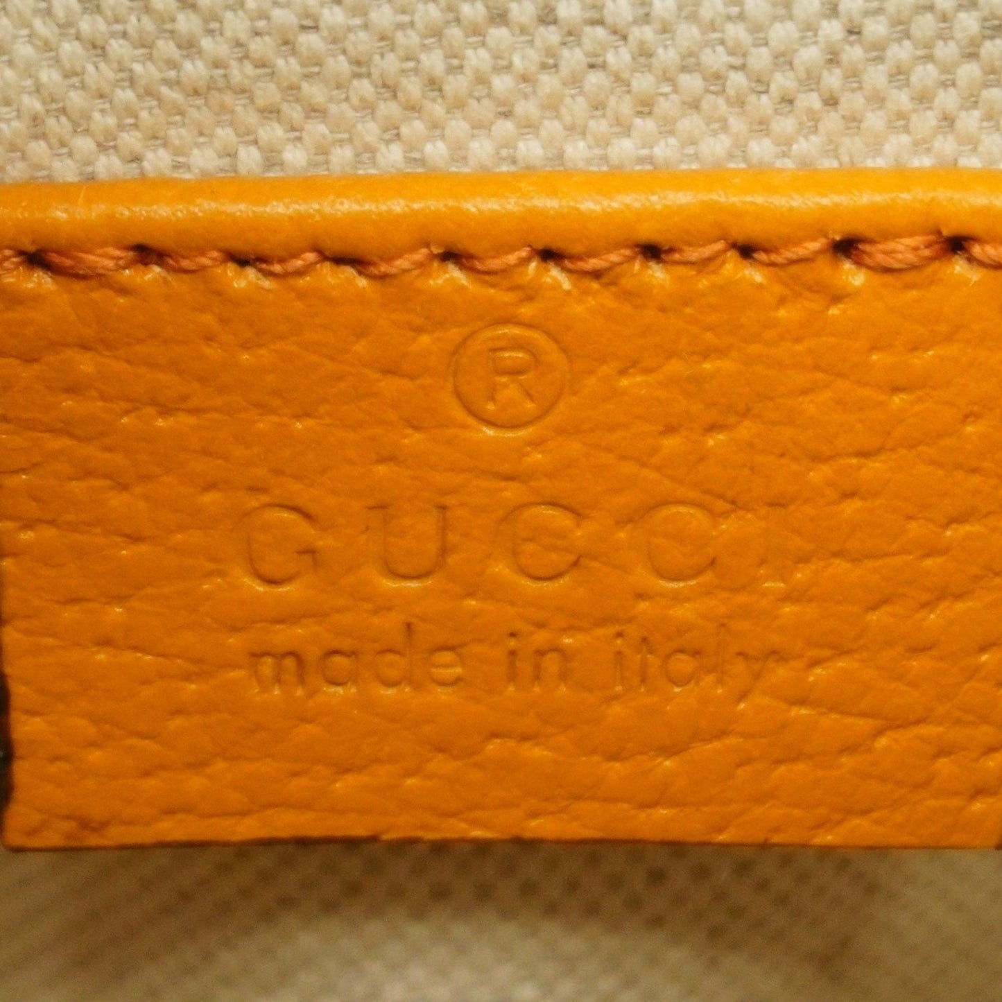 Gucci Brown Yellow Pvc Leather Shoulder Bag