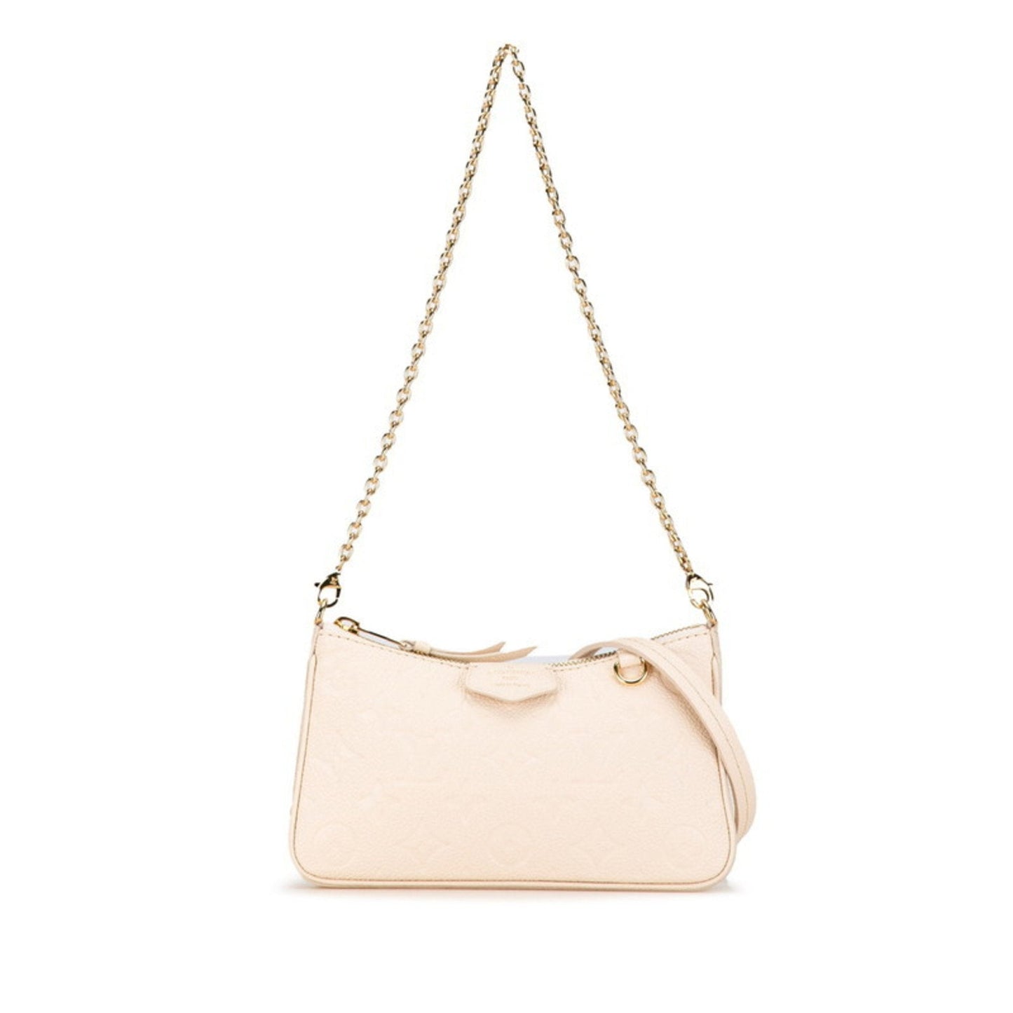 Louis Vuitton White Leather Handbag Shoulder Bag ()