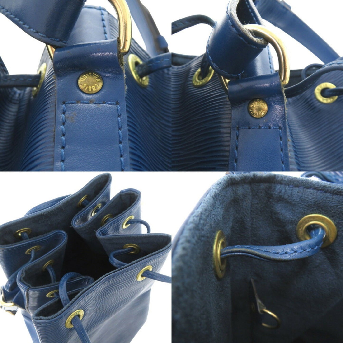 Louis Vuitton Blue Epi Leather Shoulder Bag