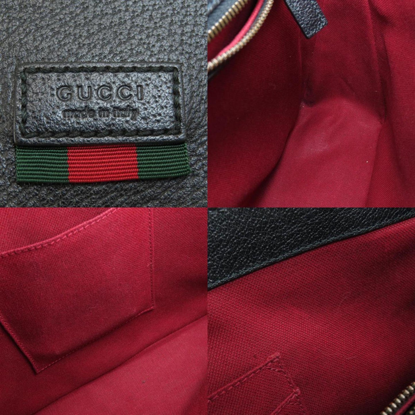 Gucci Black Leather Shoulder Bag