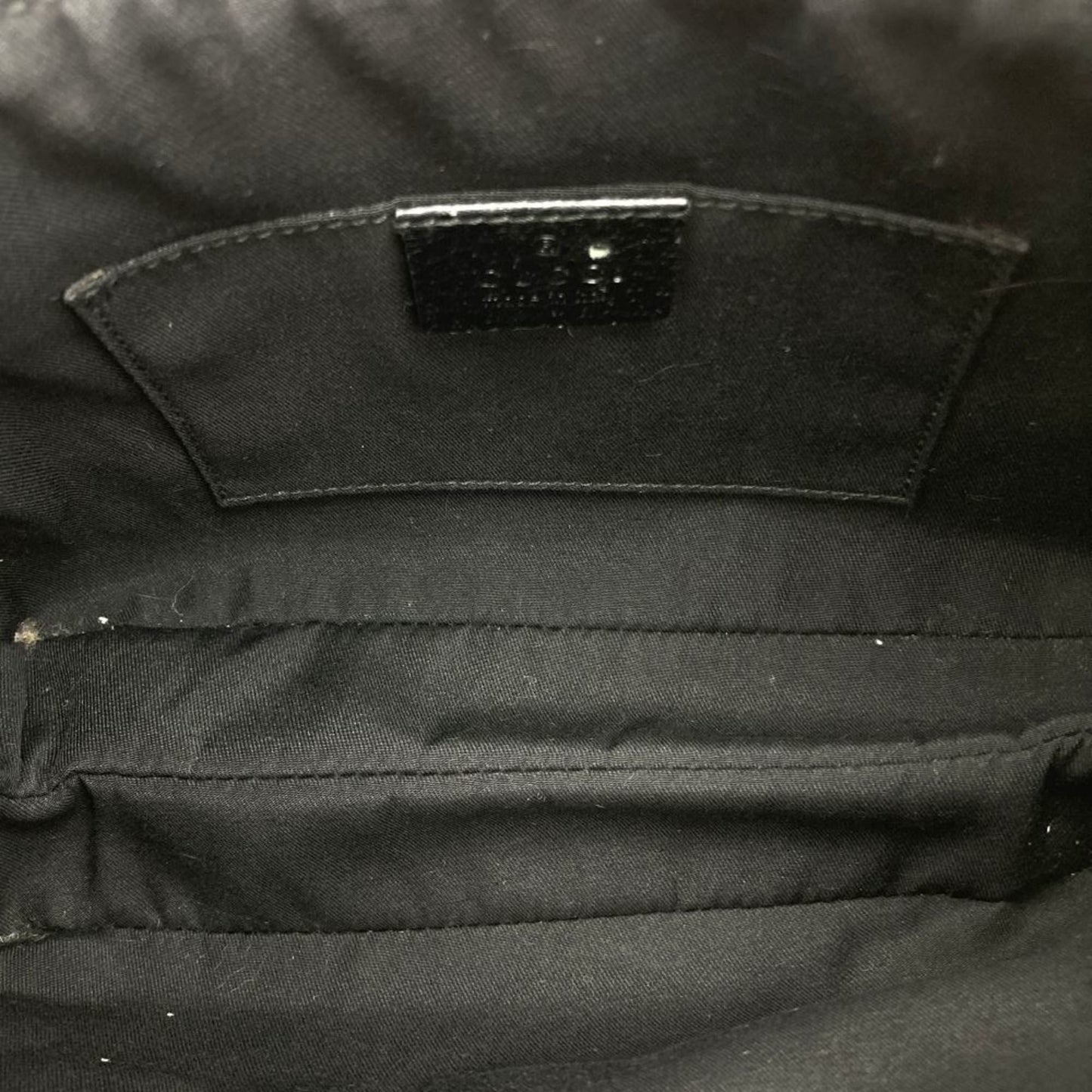 Gucci Black Gg Canvas Shoulder Bag