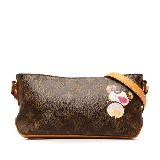 Louis Vuitton Brown Pvc Leather Shoulder Bag ()