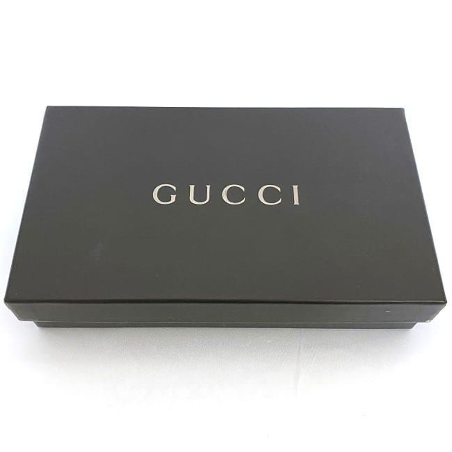 Gucci Beige Blue White Canvas Leather Long Wallet (Bi-Fold)
