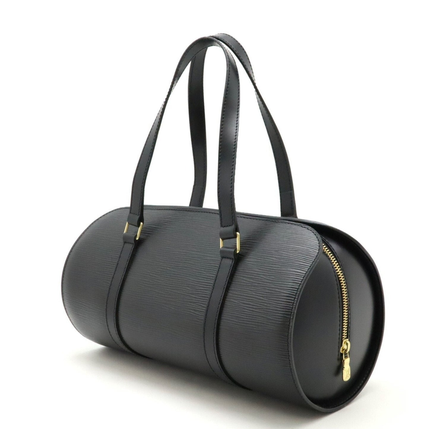 Louis Vuitton Black Noir Epi Leather Handbag Pouch Shoulder Bag
