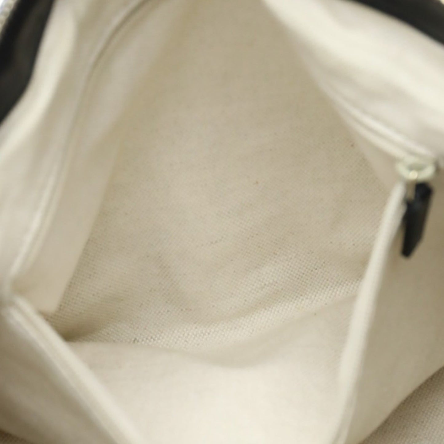 Gucci Beige Black Canvas Shoulder Bag