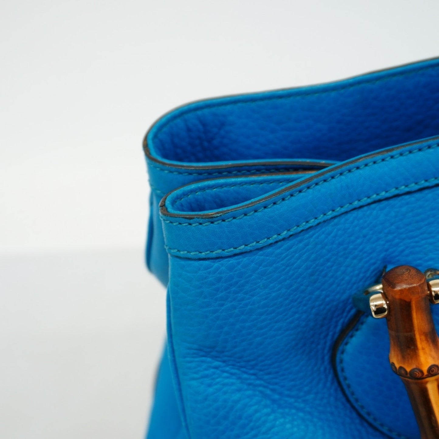 Gucci Blue Leather Handbag